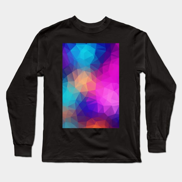 Multicolour Prismatic Pattern Lightweig Long Sleeve T-Shirt by yearlyshutdown